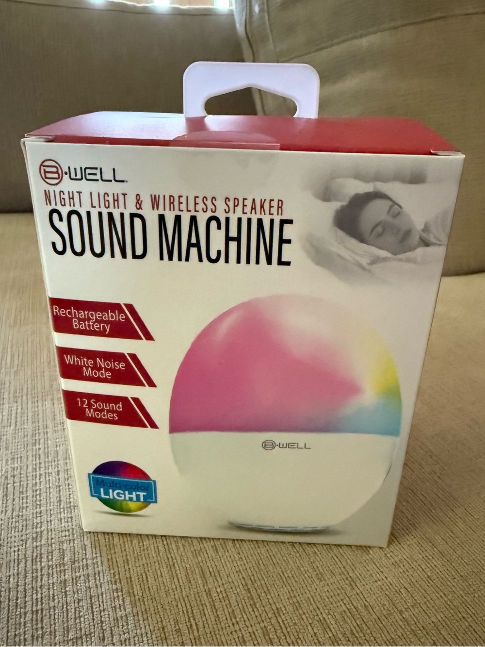 B-Well Night Light & Wireless Speaker Sound Machine